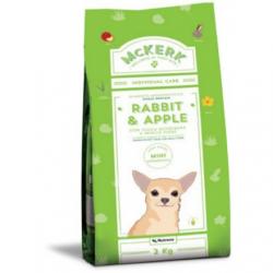 McKerk Single Protein Mini Rabbit & Apple  szaraz kutyatap 2 kg.jpg