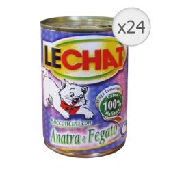 Lechat macskakonzerv kacsas es majas 24x400 g.jpg