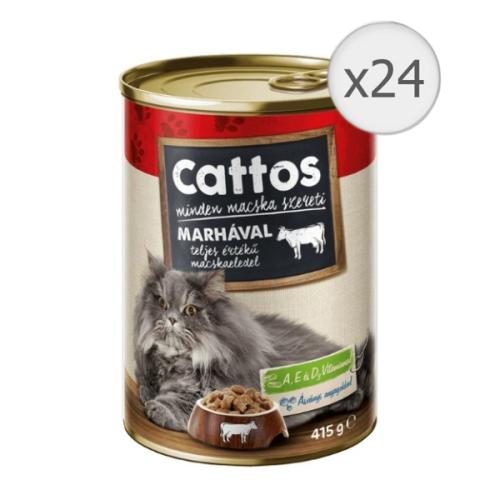 Cattos macskakonzerv marhas 24x415 g.jpg